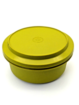 Tupperware 1207-42 Olive Food Storage Container Plastic Round Shape With... - $17.07