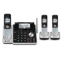 AT&amp;T TL88102 + (2) TL88002 3 Handset Cordless Phone (2 Line) DECT 6.0 - £307.46 GBP