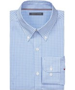 Tommy Hilfiger Dress Shirt Men&#39;s 14.5 32/33 Blue Th Flex Reg Fit Wrinkle... - $649.56 MXN