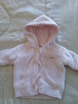 NEXT knitted cotton lined chunky jacket coat age 3-6 months 62-68cm - $13.96