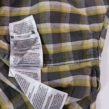 Columbia AM8022 Shirt Men's L Yellow & Gray Pocket Button Down Long Sleeve Shirt image 6