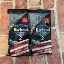 BARBASOL CLASSIC 2 RAZORS Lot Of 2 Packs Total 8 Razors Brand New - $10.25