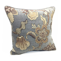 Luxury Flower Chenille Fabric Throw Pillow Covers Case Sofa Cushion Covers Decor - £19.14 GBP