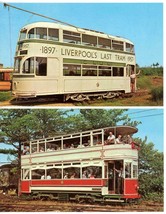 2 Postcards Seashore Trolley Museum Kennebunkport ME Double Decker British Trams - £3.96 GBP