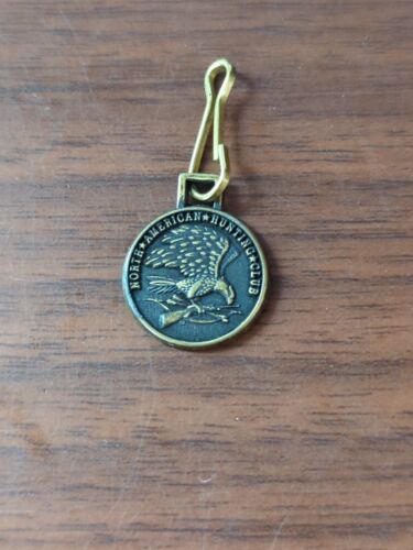 North American Hunting Club Zipper Jacket Bag Pull Tag Medallion - $2.97