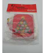 Pkg Vtg NOS Contessa Needleworks XMAS Mini XMAS TREE NEEDLEPOINT Ornamen... - $25.97 CAD