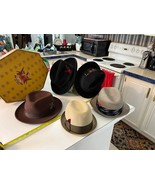 Vintage LOT (5)  FEDORAs Capas Design hats Godfather, untouchables, darb... - £117.50 GBP