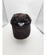 Roxy Women Brown Hat With Adjustable Strap And Buttons - $15.00