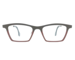 Theo Eyeglasses Frames MILLE+58 364 Brown Gray Rectangular Full Rim 52-1... - $395.99