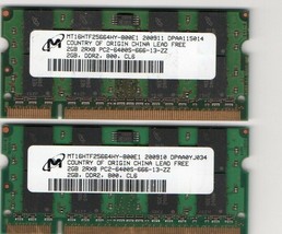 4Gb 2X 2Gb Kit Dell Xps M1210 M1330 M1530 M1710 M1730 M2010 Ddr2 Laptop Memory - £32.04 GBP