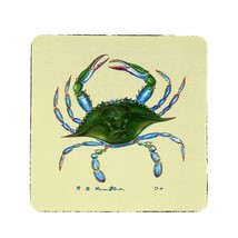 Betsy Drake Blue Crab Neoprene Coaster Set of 4 - £27.14 GBP