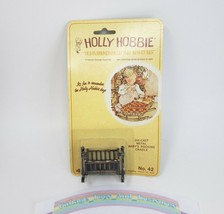 Vintage Holly Hobbie Metal DIE-CAST Collectors Miniatures Baby&#39;s Rocking Cradle - £18.91 GBP