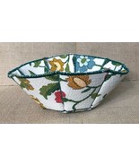 Handmade Floral Firm Fabric Console Bowl Cottage Fairy Core Novelty Femi... - £14.14 GBP