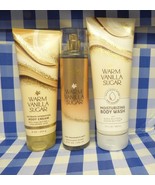 Bath and Body Works Warm Vanilla Sugar lot of 3 Cream Mist Moisturizing ... - $38.11 CAD