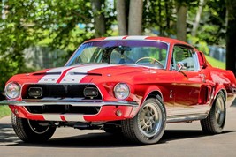 1968 Shelby GT500 Mustang Fastback | 24x36 inch POSTER | vintage classic car - £16.11 GBP