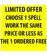 BUY 1 SPELL GET ANOTHER THE SAME PRICE OR LESS FREE MAGICK LIMITED OFFER - $0.00 CAD BUY 1 SPELL GET ANOTHER THE SAME PRICE OR LESS FREE MAGICK LIMITED OFFER - $0.00 CAD