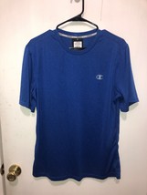 NWT Champion Performance Blue Vapor Shirt Mens Medium 100% Polyester S/S - $12.86