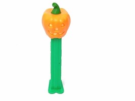 Retired JACK O LANTERN Halloween Pumpkin Pez Dispenser Loose Hungary Green Base - £4.82 GBP