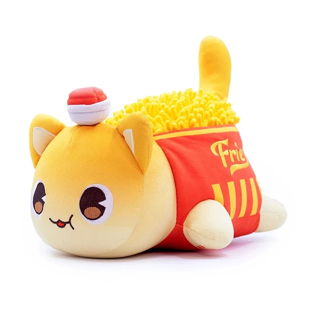 Play Meow Meows Plush Doll Coke French Fries Burgers Bread Sandwiches Cat Aphmau - £23.18 GBP