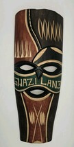 African Hand Carved Wall Face Mask Tribal Art Decor Wooden Carving Swazi... - $28.58 CAD
