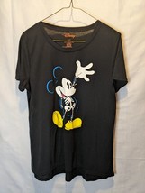 Youth Girl Black Disney Skeleton Mickey Mouse Halloween T-Shirt Size XL - $11.30