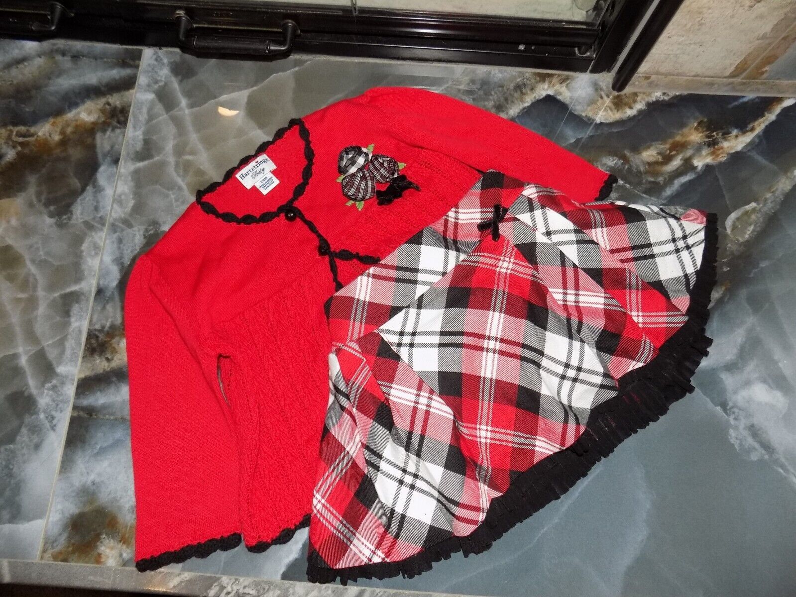 Hartstrings Baby 2 Pc Outfit Cardigan and Skirt Size 24 Months Girl&#39;s - $21.84