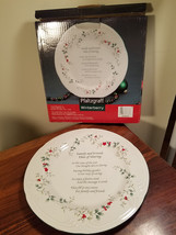 Pfaltzgraff Winterberry Round Holiday Christmas Family And Friends Plate... - £15.42 GBP