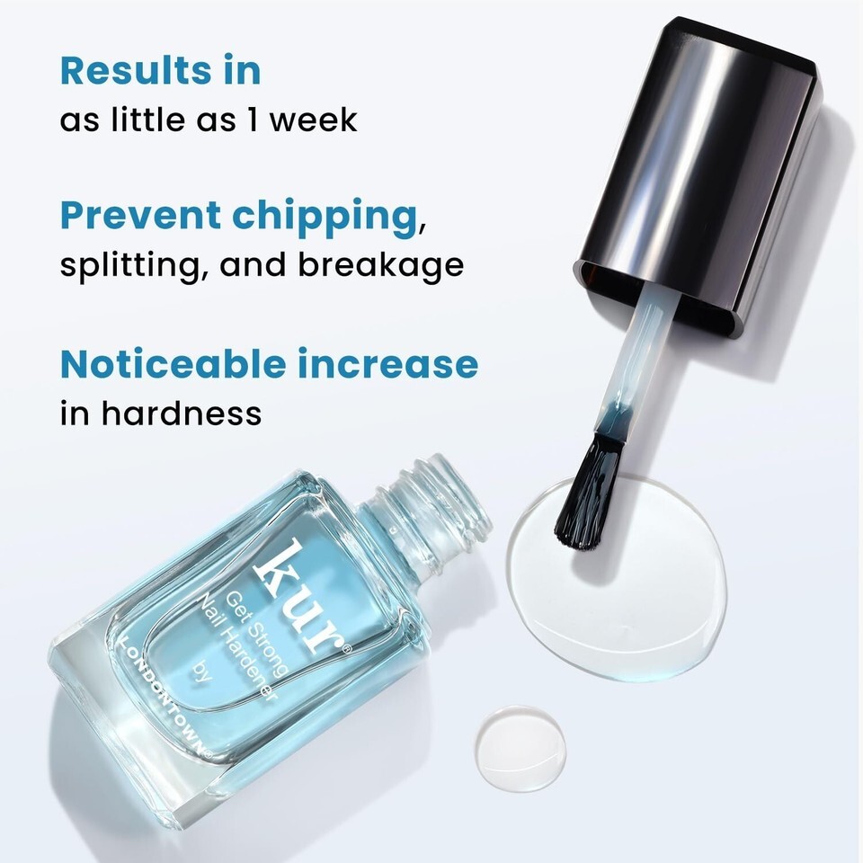 KUR by LONDONTOWN Get Strong Nail Hardener, 0.4 fl oz *NEW* Item image 2