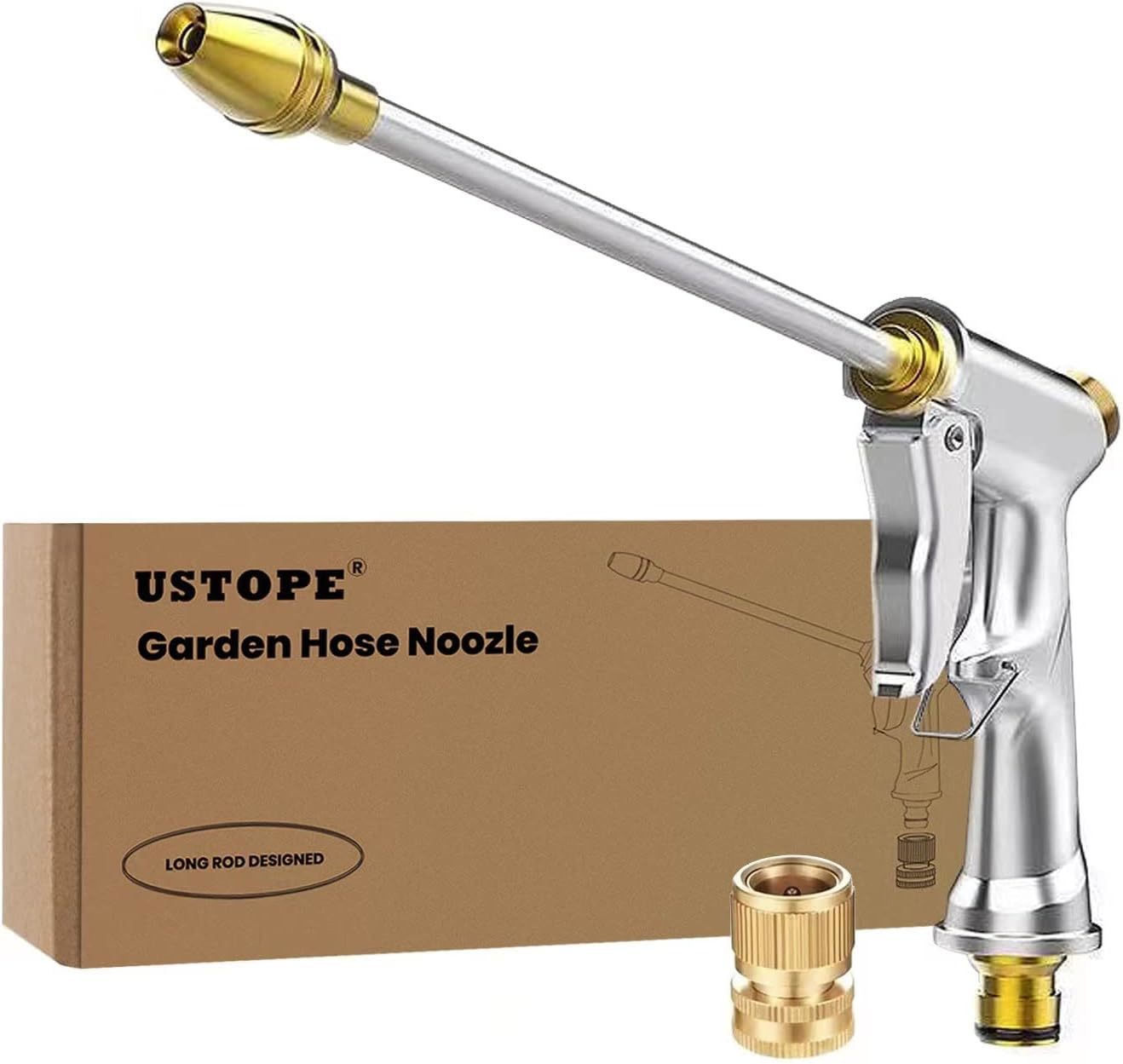 Garden Hose Nozzle, High Pressure Water Hose Nozzle Sprayer, Showering D... - $30.99