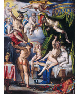 framed canvas art print giclée mars and venus surprised by vulcan joachi... - £33.46 GBP