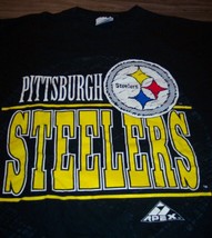 Vintage Pittsburgh Steelers Nfl Football T-Shirt Mens Large Apex - £31.65 GBP