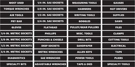 Toolbox Organizational Magnetic Labels Advanced Set (Solid Colors)(.75) - $23.99