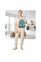 Jordan Jersey 23 Gym Sack Bag With Side Zipper Industrial Blue - $23.50