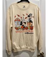 Disney Parks WDW Halloween Pumpkin Spice &amp; Everything Nice Sweatshirt L ... - $1,162.09 MXN