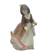 Lladro Jolie Lady with Parasol #5210 Porcelain Figurine Spain w/Box 1983... - £133.02 GBP