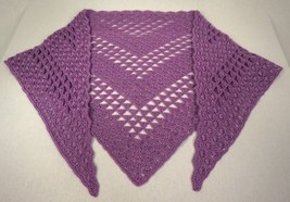 Crochet medium lilac color shawl L - 3 - $80.00
