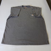 Carhartt T-Shirt Men's 2XL Tall Original Fit Gray Short Sleeve Pocket K87 CHR image 14