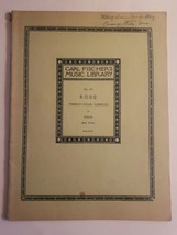 P. Rode No. 269 Twenty-Four Caprice for Violin Song Book Fischer&#39;s Music... - $11.29