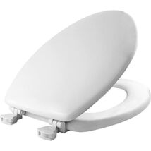 Mayfair Molded Wood Toilet Seat with Easy-Clean &amp; Change Hinges, Elongated, - $34.28