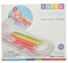 Intex 58802EP King Kool Inflatable Swimming Lounging Pool Float w/Cup Holder - £10.19 GBP