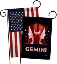 Gemini Garden Flags Pack Zodiac 13 X18.5 Double-Sided House Banner - $28.97