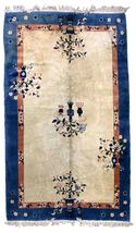 Handmade vintage Art Deco Chinese rug 5.1&#39; x 8.1&#39; (155cm x 247cm) 1930s - £3,844.90 GBP