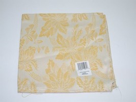 (6) Espana Napkins Poinsettia Yellow &amp; White 20&quot; X 20&quot; Square New Home - £20.02 GBP