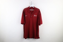 Nike Golf Mens Size XL Dri-Fit Short Sleeve Collared Golfing Polo Shirt Red - £19.40 GBP