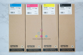 4 OEM Epson SureColor T3475,T5475 CMYK Inks T41N2,T41N3,T41N4,T41N5 (2025) - £779.26 GBP