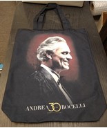 Andrea Bocelli ⭐️30th Anniversary⭐️ Canvas Tote Bag Concert Merch. (2024) - $10.49