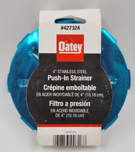 Oatey Stainless Steel Push In Strainer for 4&quot; Schedule 40 DWV Pipes Shower Drain - £6.64 GBP