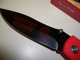 FROST AMERICAN WILDLIFE TACTICAL KNIFE #16-657T BLACK BLADE 4.5 INCH NIB - £7.10 GBP