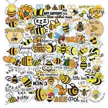 50Pcs Vinyl Inspirational Saying With Bee Sticker Pack For Laptop Water Bottle N - £9.33 GBP