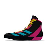 Adidas Adizero Black/Cyan/Pink Wrestling Shoes - $2,352.76 MXN